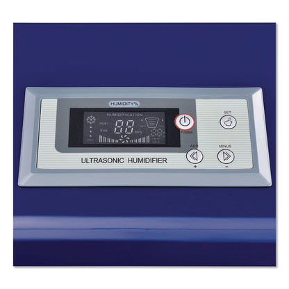 Global Industrial® Ultrasonic Humidifier, Cool Mist with Dual Output, 53 pt Tank Capacity, 18.25 x 24.75 x 22.25, Blue (GBE246138)