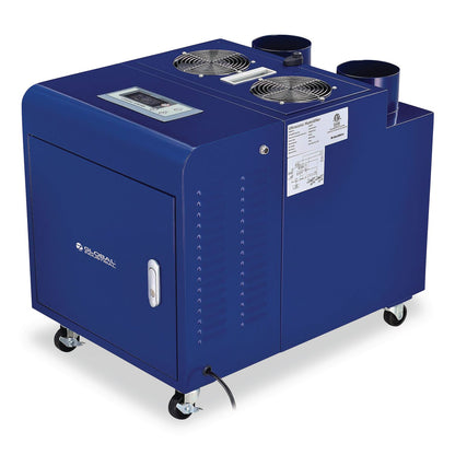 Global Industrial® Ultrasonic Humidifier, Cool Mist with Dual Output, 53 pt Tank Capacity, 18.25 x 24.75 x 22.25, Blue (GBE246138)