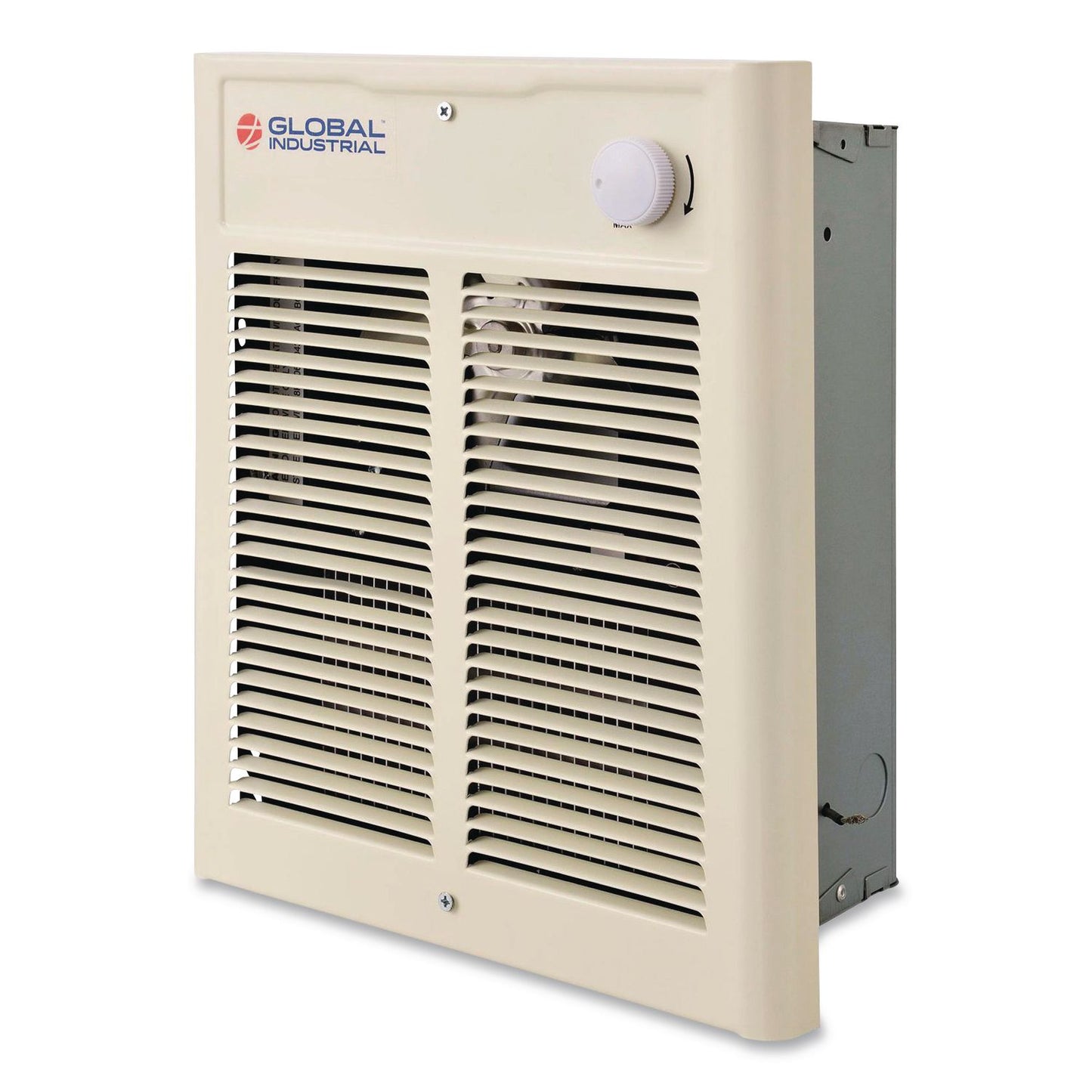 Global Industrial® Fan Forced Wall Heater, Shaded Pole Motor, 2,000 W, 10.63 x 4.75 x 12.25, White (GBE246745)
