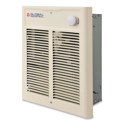 Global Industrial® Fan Forced Wall Heater, Shaded Pole Motor, 2,000 W, 10.63 x 4.75 x 12.25, White (GBE246745)
