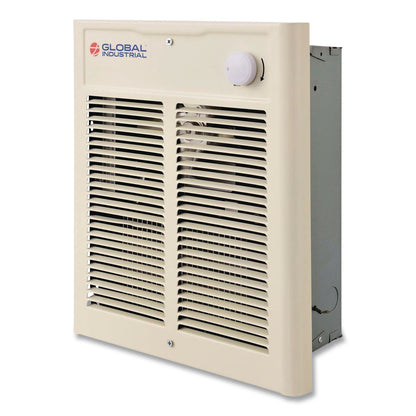 Global Industrial® Fan Forced Wall Heater, Shaded Pole Motor, 2,000 W, 10.63 x 4.75 x 12.25, White (GBE246745)