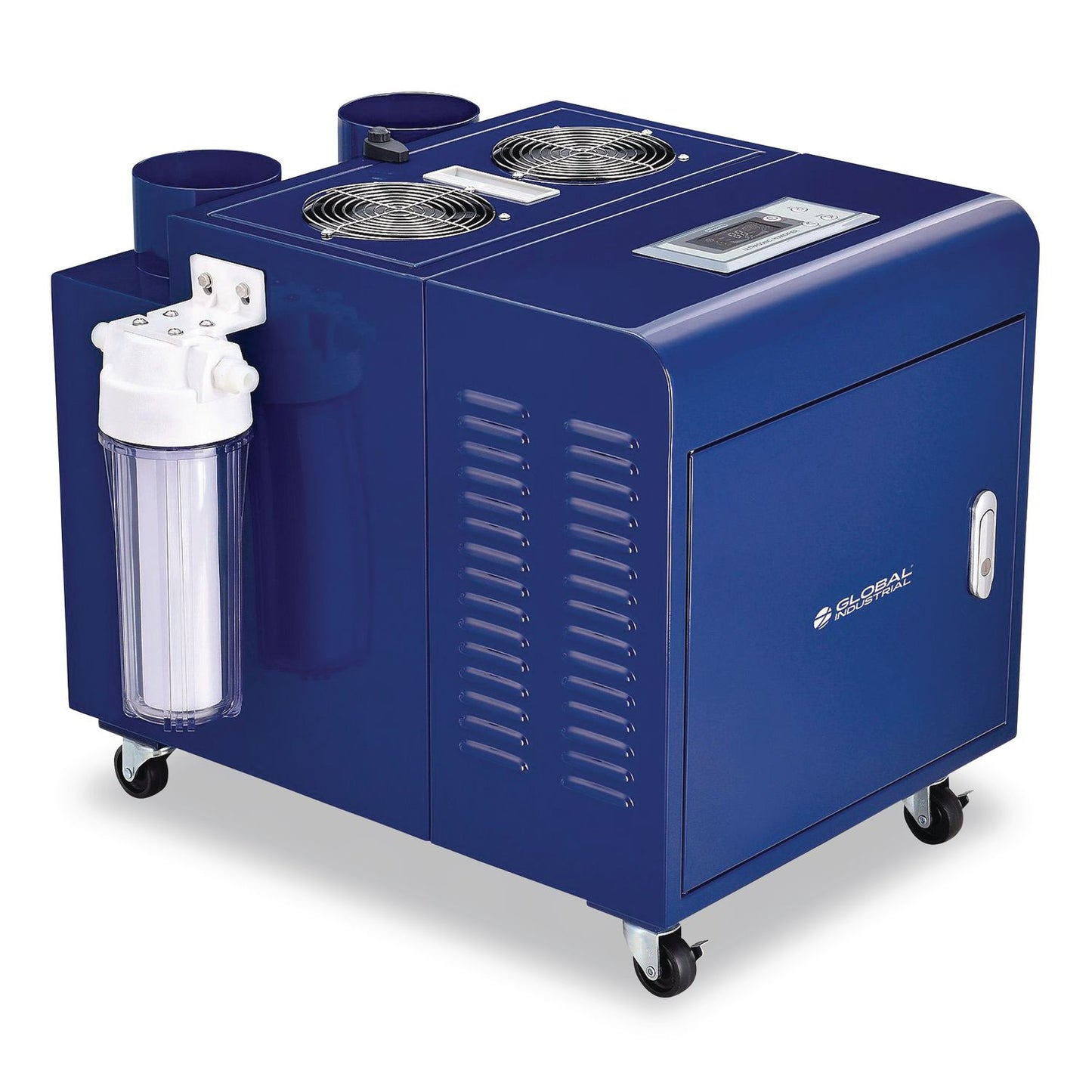 Global Industrial® Ultrasonic Humidifier, Cool Mist with Dual Output, 53 pt Tank Capacity, 18.25 x 24.75 x 22.25, Blue (GBE246138)