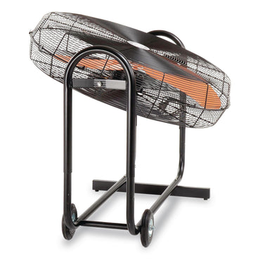 Global Industrial® Portable Tilt Blower Drum Fan, 36", 2 Speeds, Black/Orange (GBE258320)