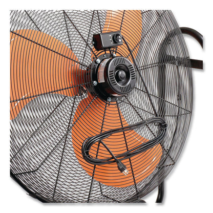 Global Industrial® Portable Tilt Blower Drum Fan, 36", 2 Speeds, Black/Orange (GBE258320)