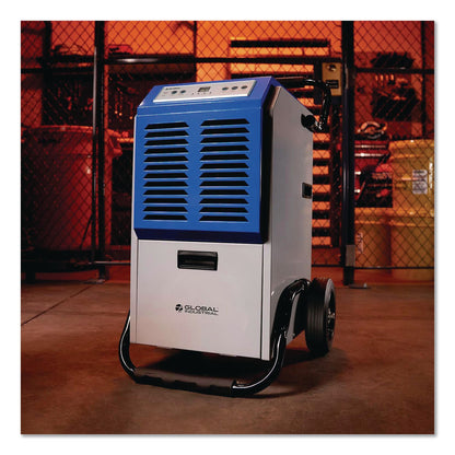 Global Industrial® Commercial Dehumidifier with Humidistat, 70 pt Tank Capacity, 17 x 20.31 x 32.5, Gray (GBE246687)