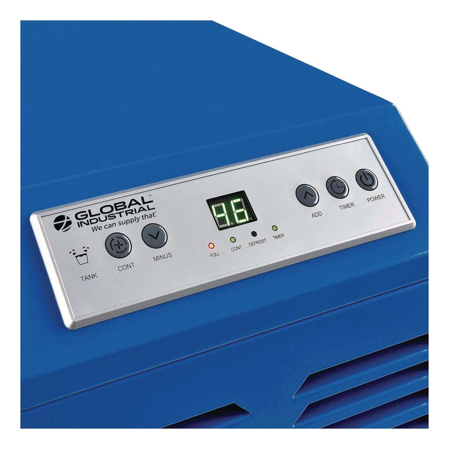 Global Industrial® Commercial Dehumidifier with Humidistat, 70 pt Tank Capacity, 17 x 20.31 x 32.5, Gray (GBE246687)