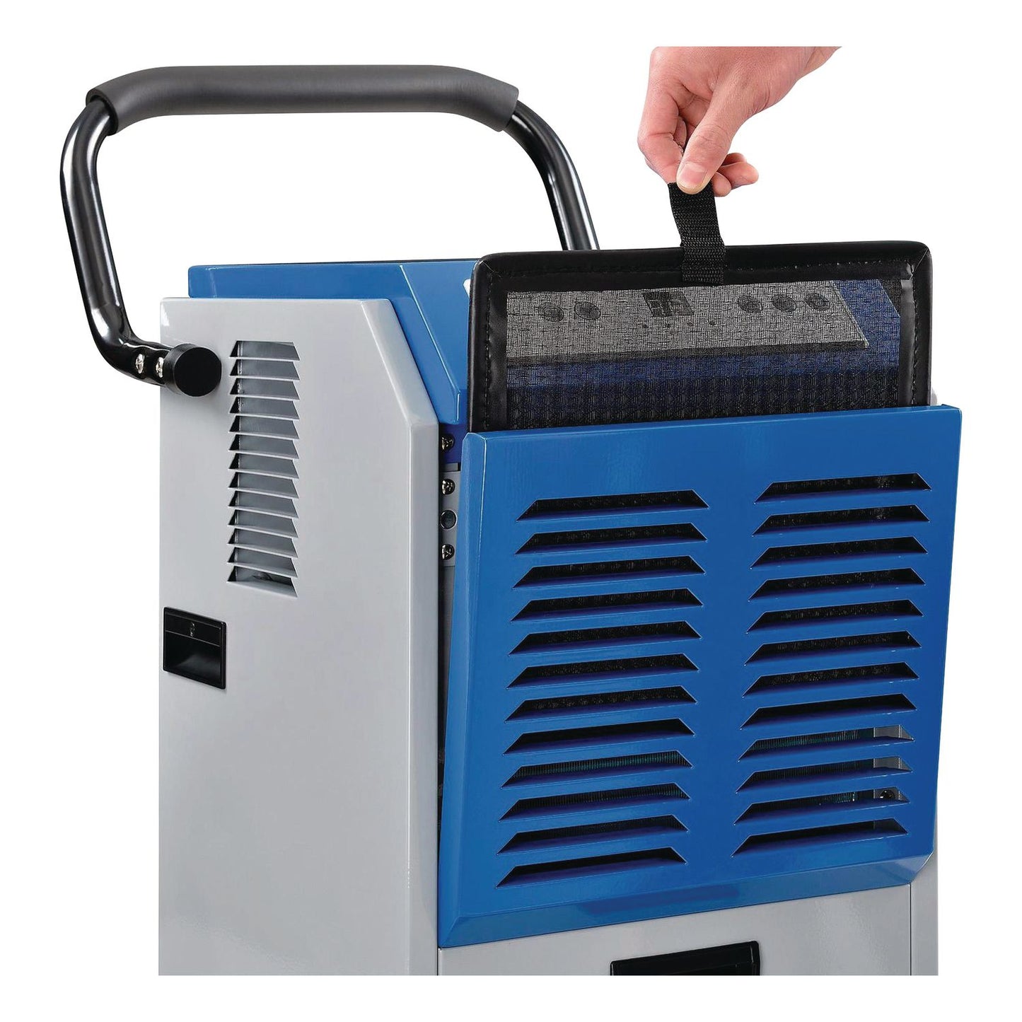 Global Industrial® Commercial Dehumidifier with Humidistat, 70 pt Tank Capacity, 17 x 20.31 x 32.5, Gray (GBE246687)