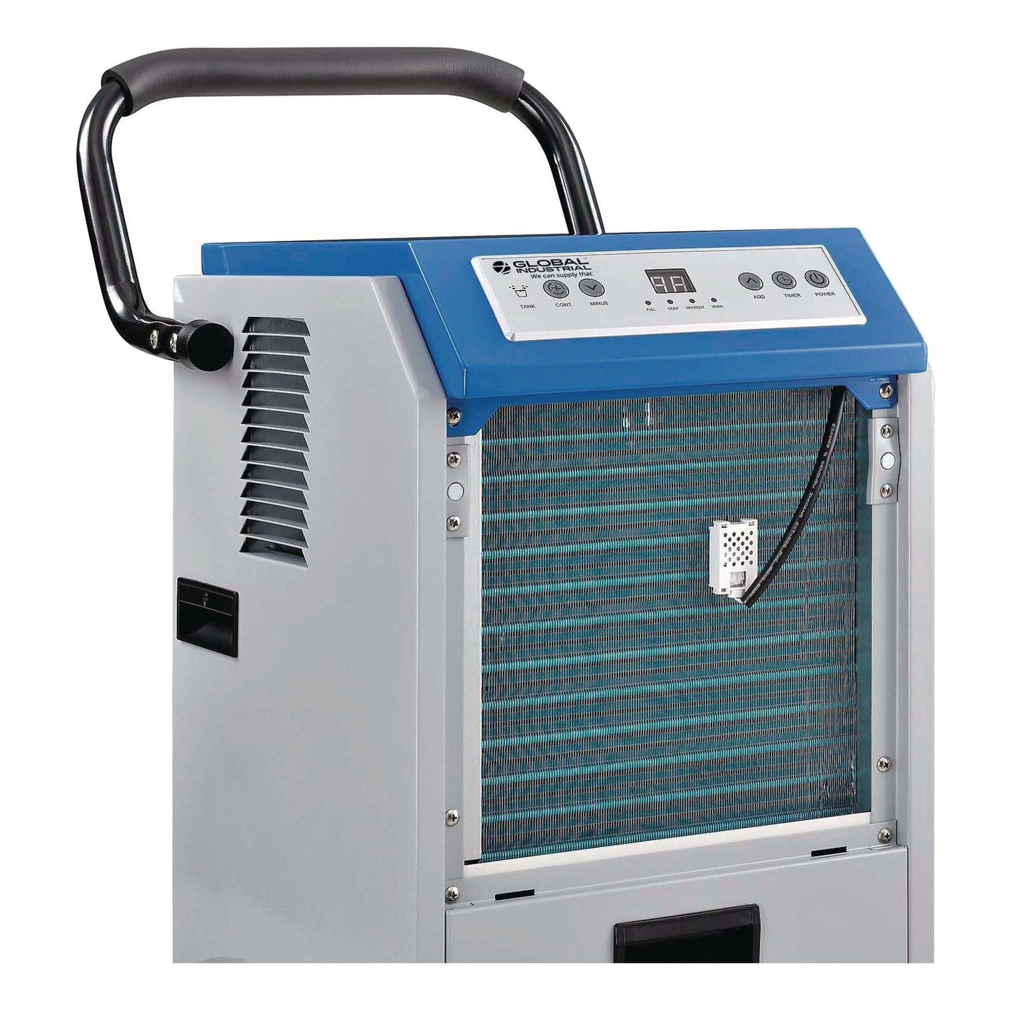 Global Industrial® Commercial Dehumidifier with Humidistat, 70 pt Tank Capacity, 17 x 20.31 x 32.5, Gray (GBE246687)