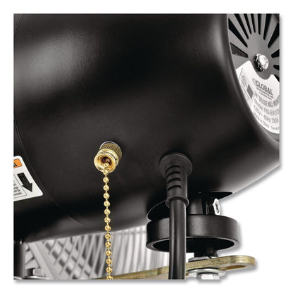Global Industrial® Deluxe Oscillating Wall Mount Fan, 24", 3 Speeds, Silver (GBE258321)