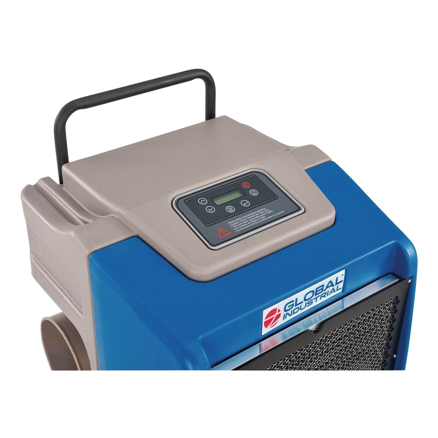 Global Industrial® Low Grain Refrigerant Dehumidifier with Pump, 130 pt Tank Capacity, 22.43 x 20.81 x 37.81, Blue (GBE246704)