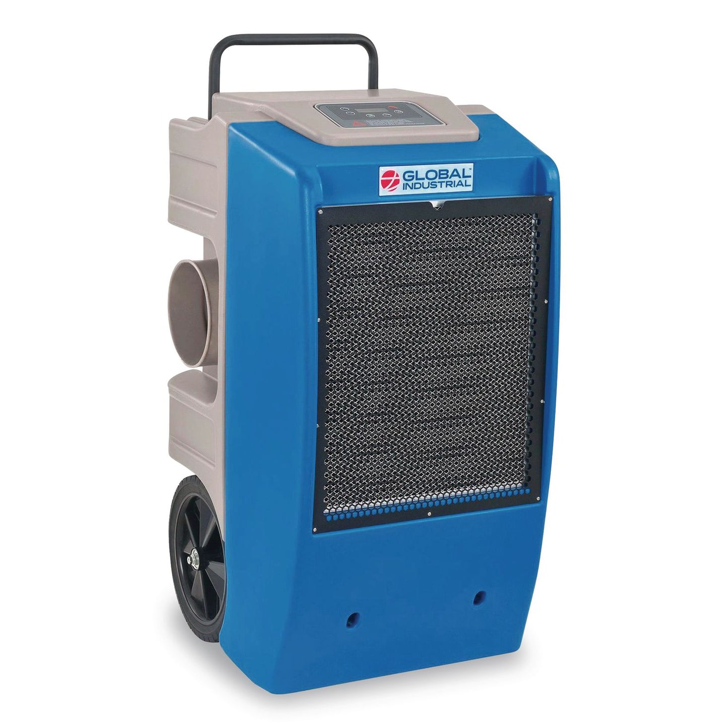 Global Industrial® Low Grain Refrigerant Dehumidifier with Pump, 130 pt Tank Capacity, 22.43 x 20.81 x 37.81, Blue (GBE246704)