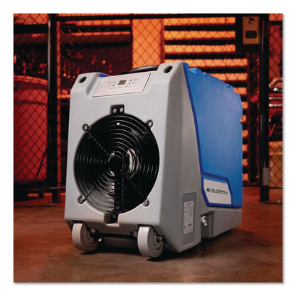 Global Industrial® Crawl Space Commercial Dehumidifier With Pump, 90 pt Tank Capacity, 13.31 x 34 x 25, Blue (GBE246707)