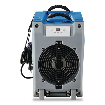 Global Industrial® Crawl Space Commercial Dehumidifier With Pump, 90 pt Tank Capacity, 13.31 x 34 x 25, Blue (GBE246707)
