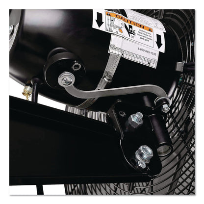 Global Industrial® 2-Speed Oscillating Outdoor Rated Wall Mount Fan, 24", Black (GBE292450)