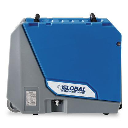Global Industrial® Crawl Space Commercial Dehumidifier With Pump, 90 pt Tank Capacity, 13.31 x 34 x 25, Blue (GBE246707)