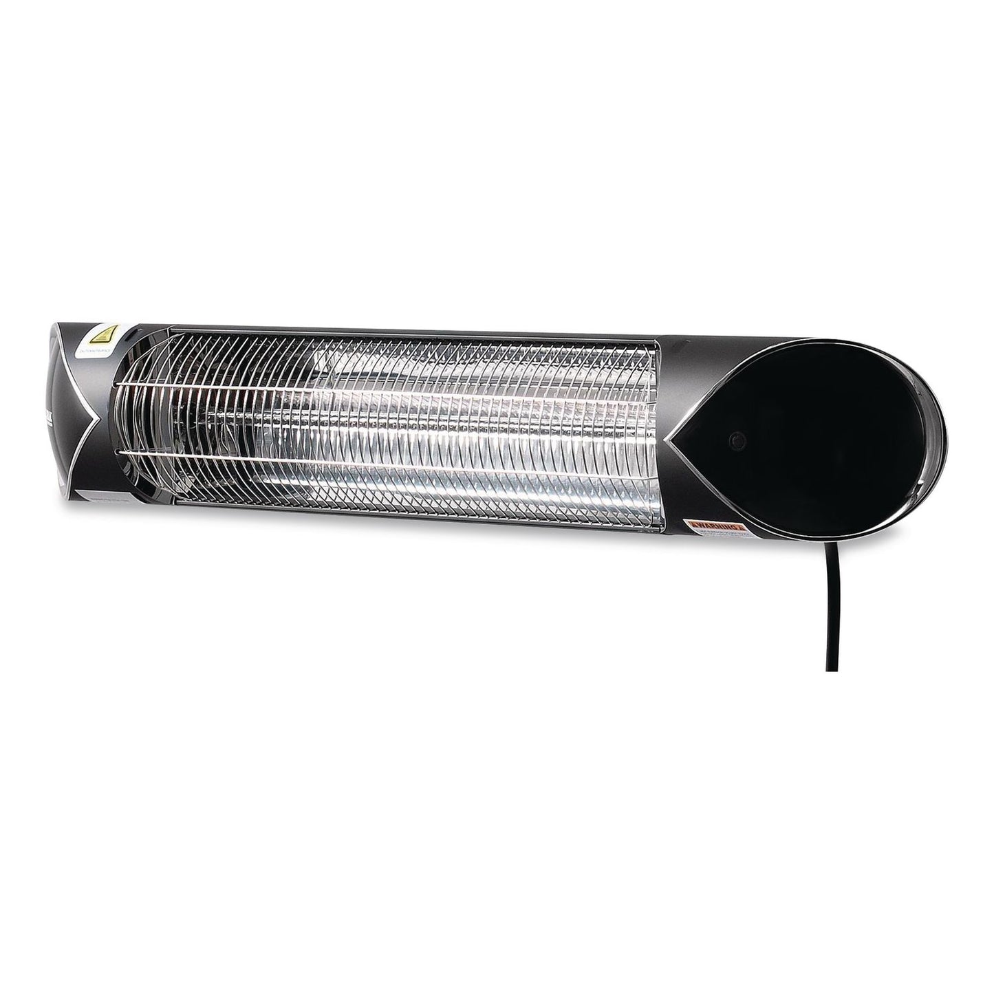 Global Industrial® Infrared Patio Heater with Remote Control, 1,500 W, 35.38 x 5.13 x 3.5, Black (GBE246718)