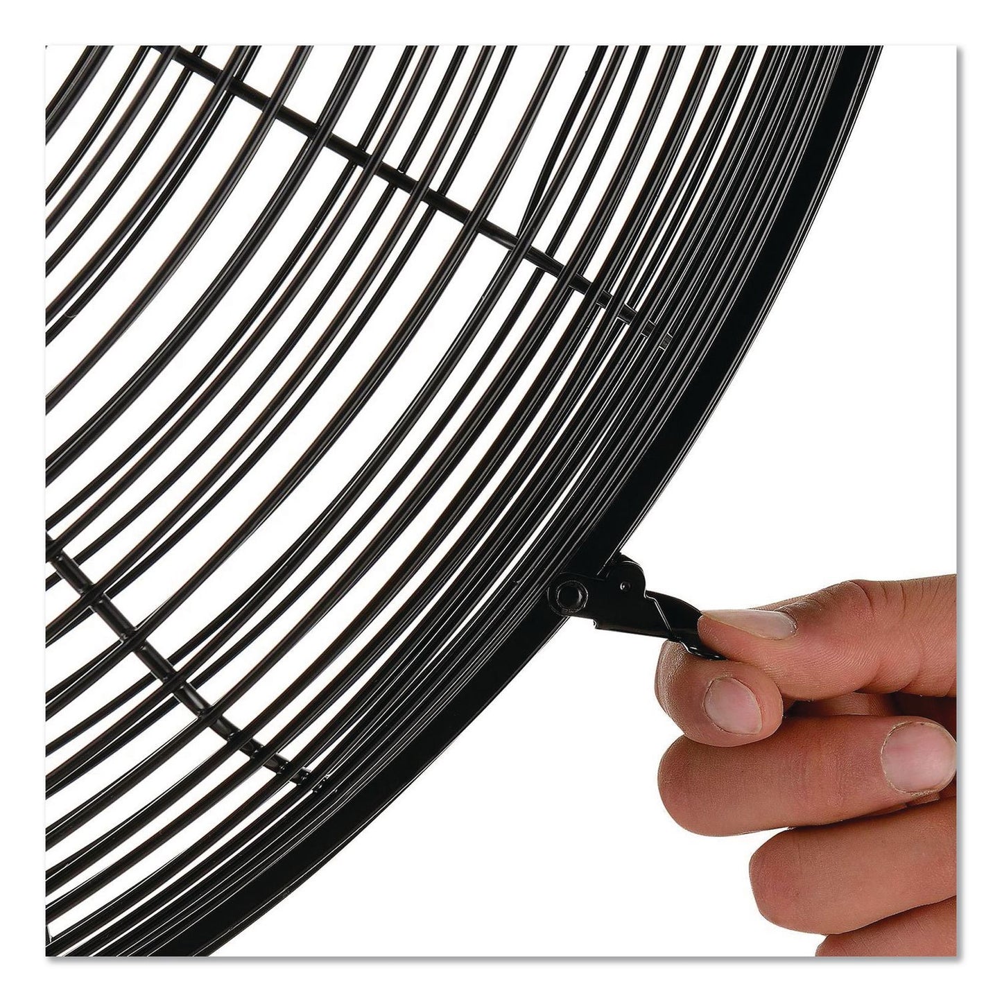 Global Industrial® 2-Speed Oscillating Outdoor Rated Wall Mount Fan, 24", Black (GBE292450)