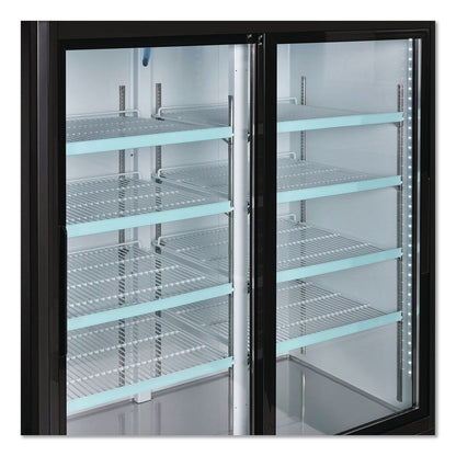 Global Industrial® Nexel Merchandiser Refrigerator, 45 cu ft, Black (GBE243006)