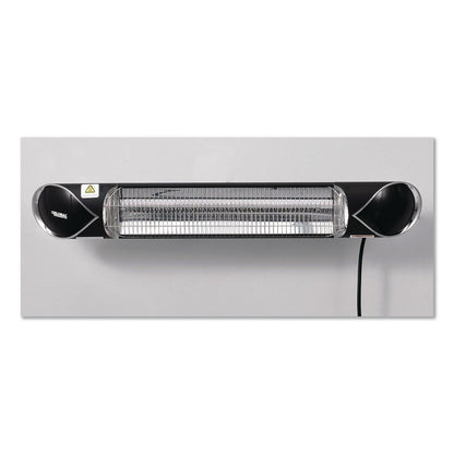 Global Industrial® Infrared Patio Heater with Remote Control, 1,500 W, 35.38 x 5.13 x 3.5, Black (GBE246718)