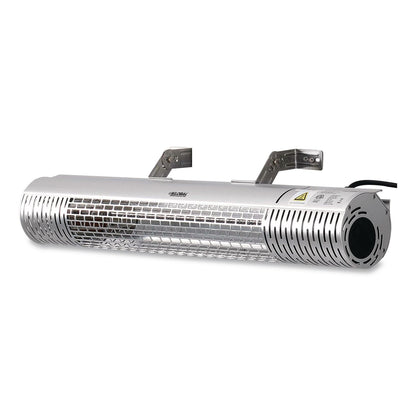 Global Industrial® Infrared Patio Heater with Remote Control, 1,500 W. 30.75 x 5 x 5.38, Silver (GBE246720)
