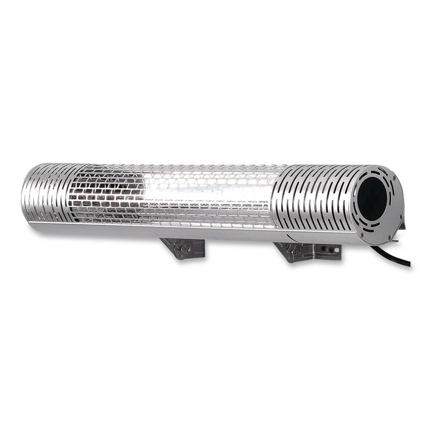 Global Industrial® Infrared Patio Heater with Remote Control, 1,500 W. 30.75 x 5 x 5.38, Silver (GBE246720)