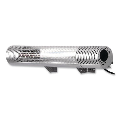 Global Industrial® Infrared Patio Heater with Remote Control, 1,500 W. 30.75 x 5 x 5.38, Silver (GBE246720)