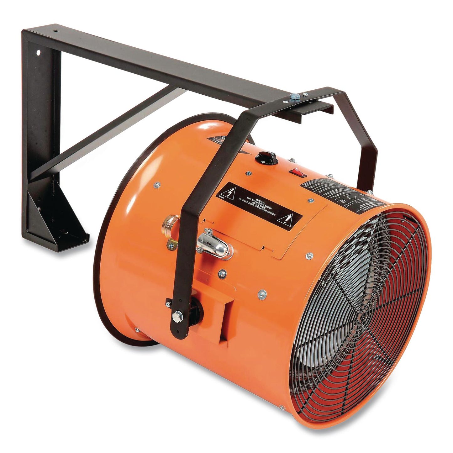Global Industrial® Electric Salamander Heater with Adjustable Thermostat 480 V, 30,000 W, 23.03 x 7.12 x 24.68, Orange (GBE246068)
