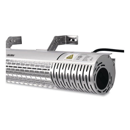 Global Industrial® Infrared Patio Heater with Remote Control, 1,500 W. 30.75 x 5 x 5.38, Silver (GBE246720)