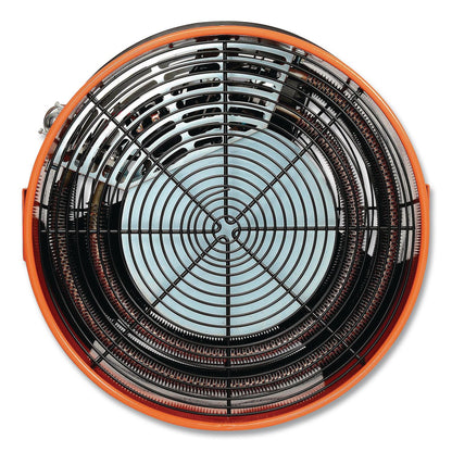 Global Industrial® Electric Salamander Heater with Adjustable Thermostat 480 V, 30,000 W, 23.03 x 7.12 x 24.68, Orange (GBE246068)
