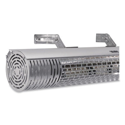 Global Industrial® Infrared Patio Heater with Remote Control, 1,500 W. 30.75 x 5 x 5.38, Silver (GBE246720)