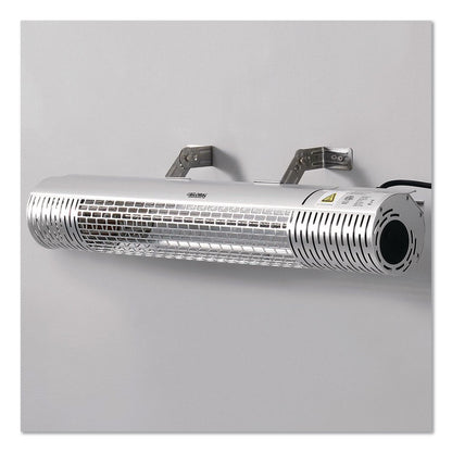 Global Industrial® Infrared Patio Heater with Remote Control, 1,500 W. 30.75 x 5 x 5.38, Silver (GBE246720)
