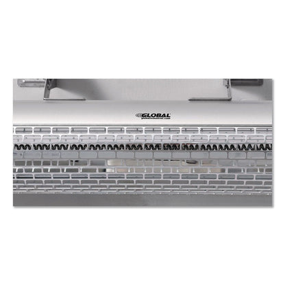 Global Industrial® Infrared Patio Heater with Remote Control, 1,500 W. 30.75 x 5 x 5.38, Silver (GBE246720)