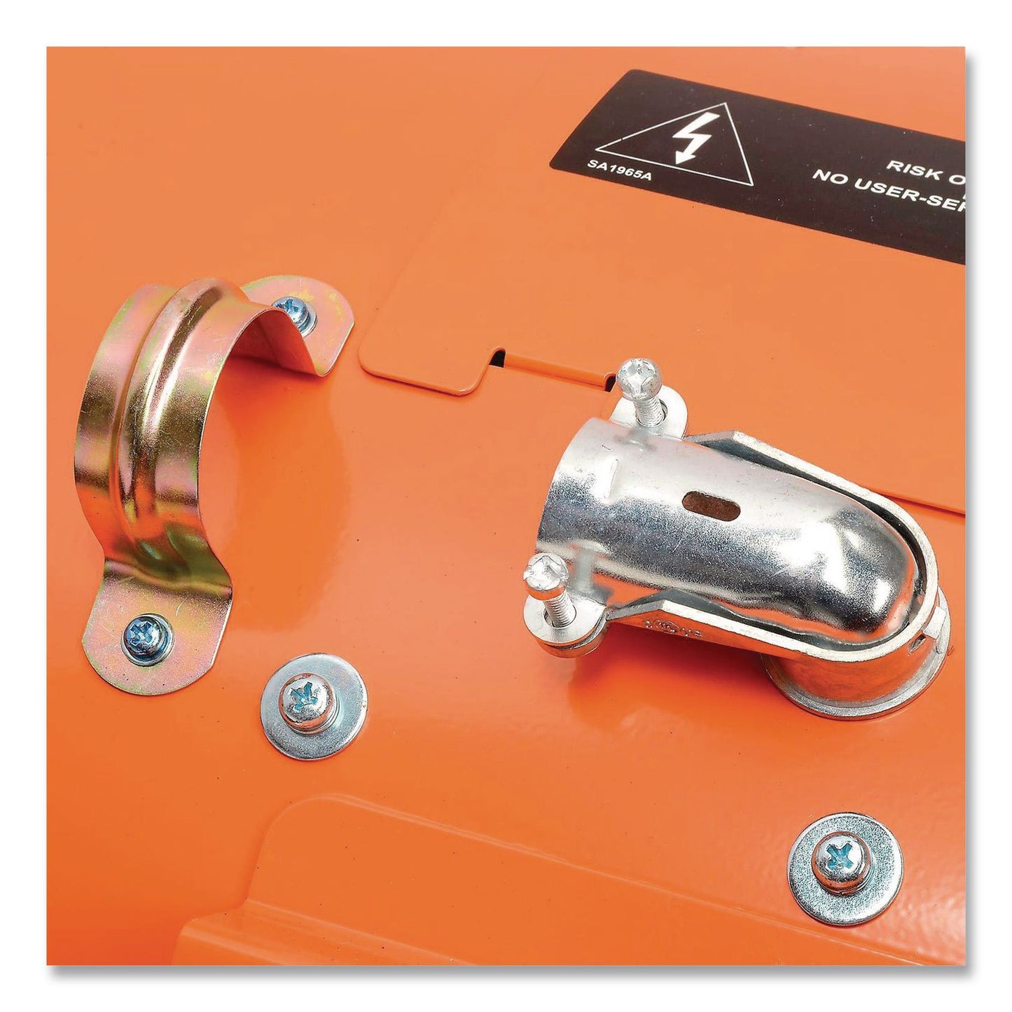 Global Industrial® Electric Salamander Heater with Adjustable Thermostat 480 V, 30,000 W, 23.03 x 7.12 x 24.68, Orange (GBE246068)