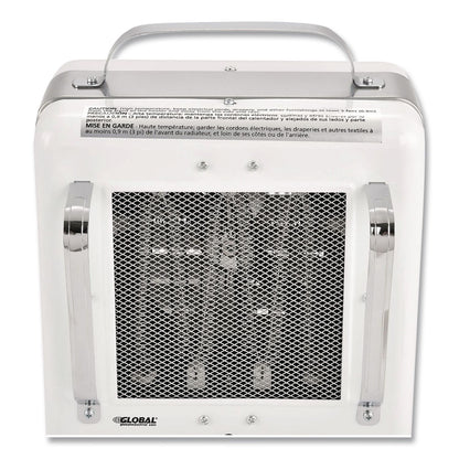 Global Industrial® Portable Milkhouse Style Electric Heater, 1,500 W, 8 x 10.25 x 15.75, White (GBE246098)