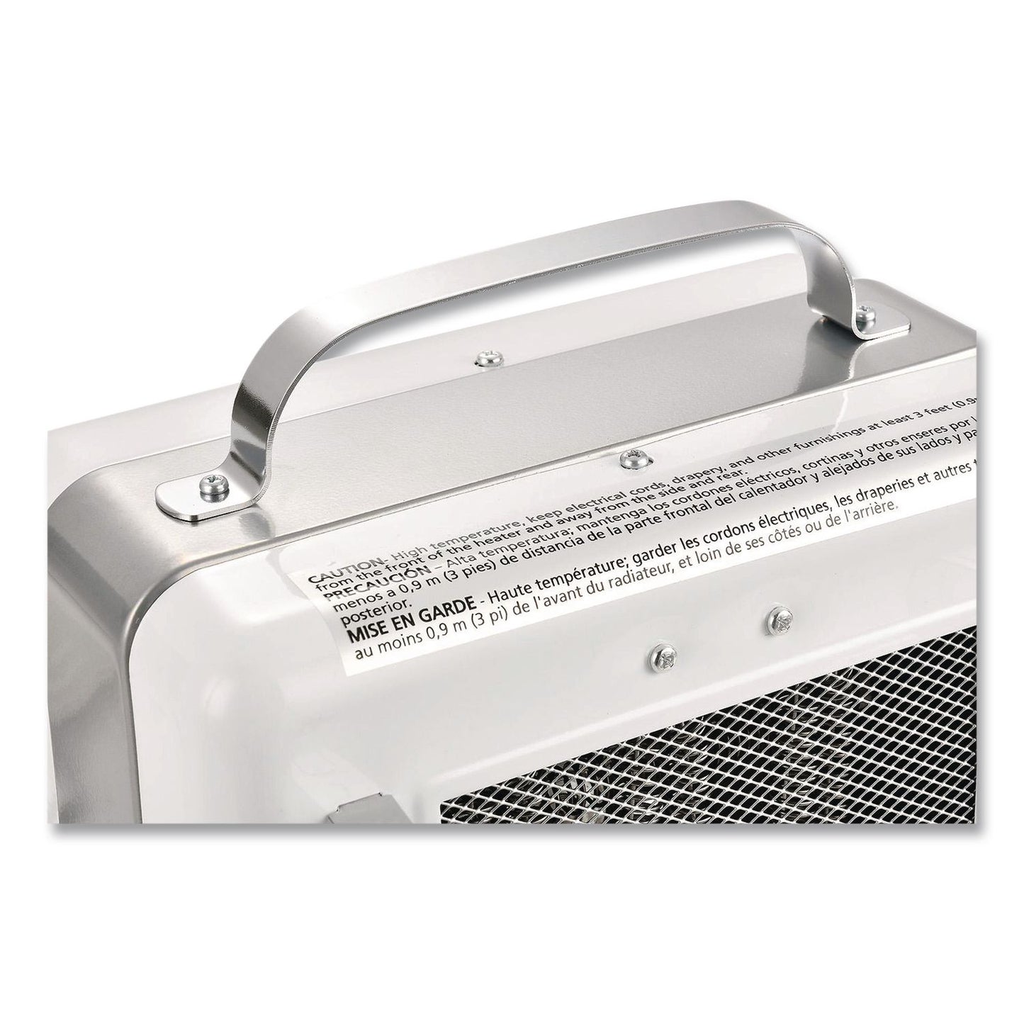 Global Industrial® Portable Milkhouse Style Electric Heater, 1,500 W, 8 x 10.25 x 15.75, White (GBE246098)