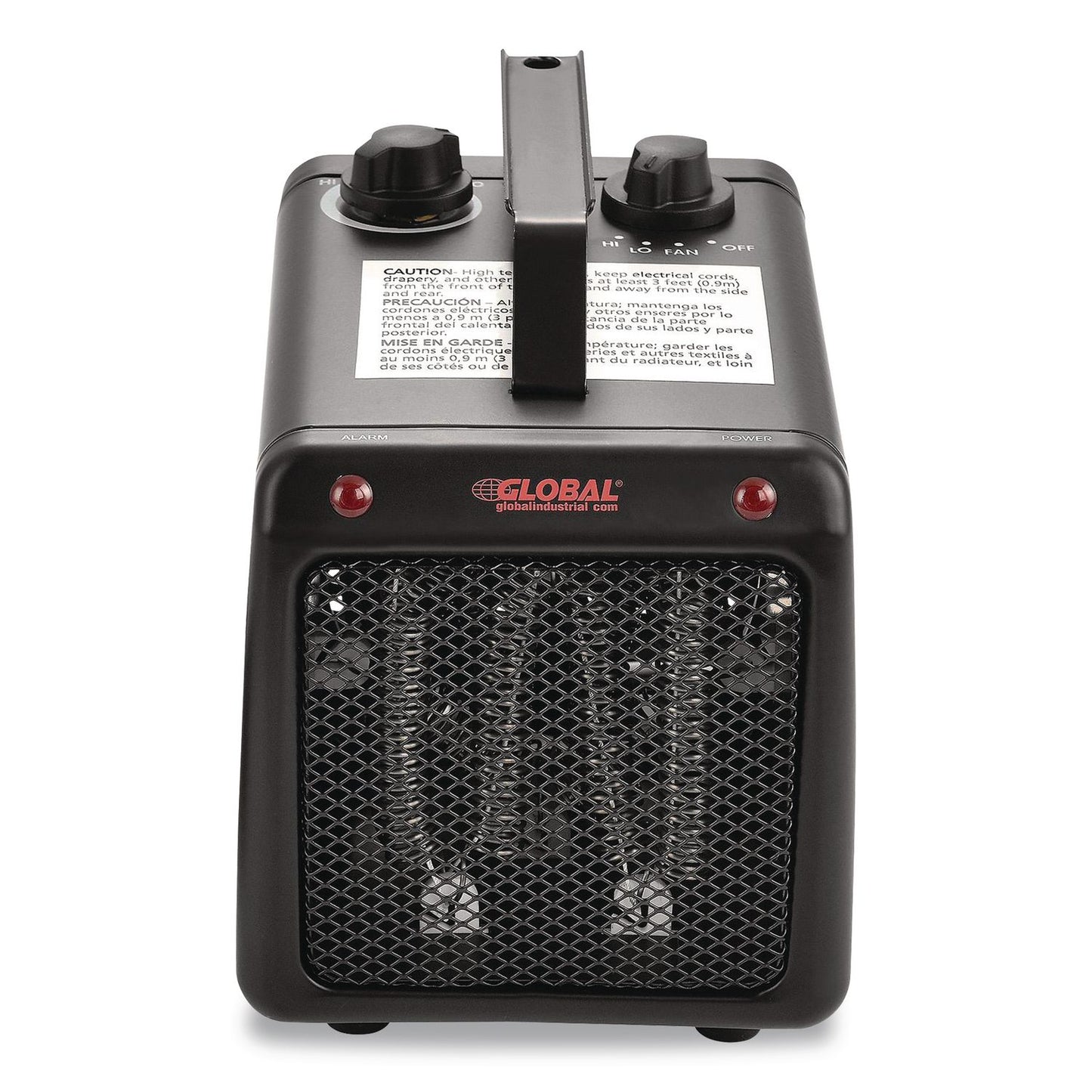 Global Industrial® Portable Heater, 1,500 W, 5.31 x 7.12 x 4.93, Black (GBE246099)