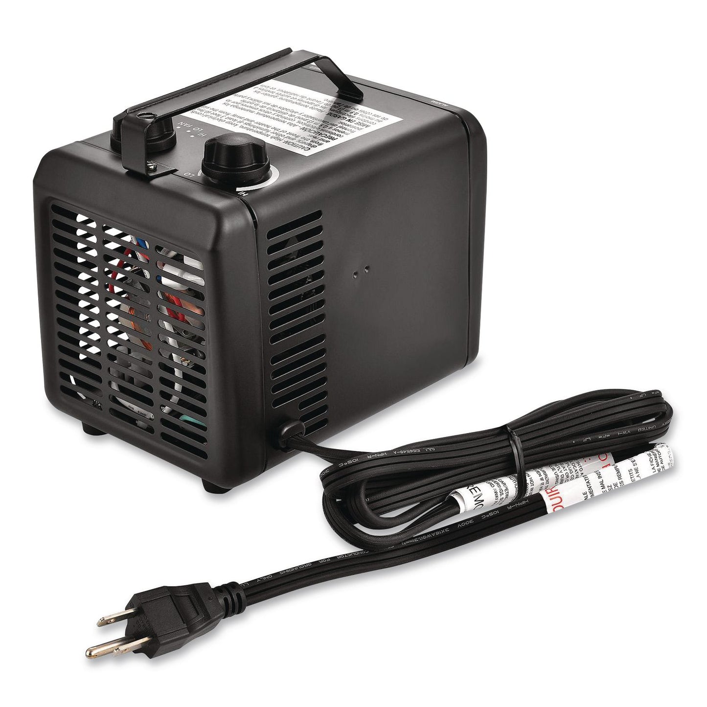 Global Industrial® Portable Heater, 1,500 W, 5.31 x 7.12 x 4.93, Black (GBE246099)