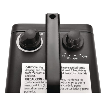 Global Industrial® Portable Heater, 1,500 W, 5.31 x 7.12 x 4.93, Black (GBE246099)