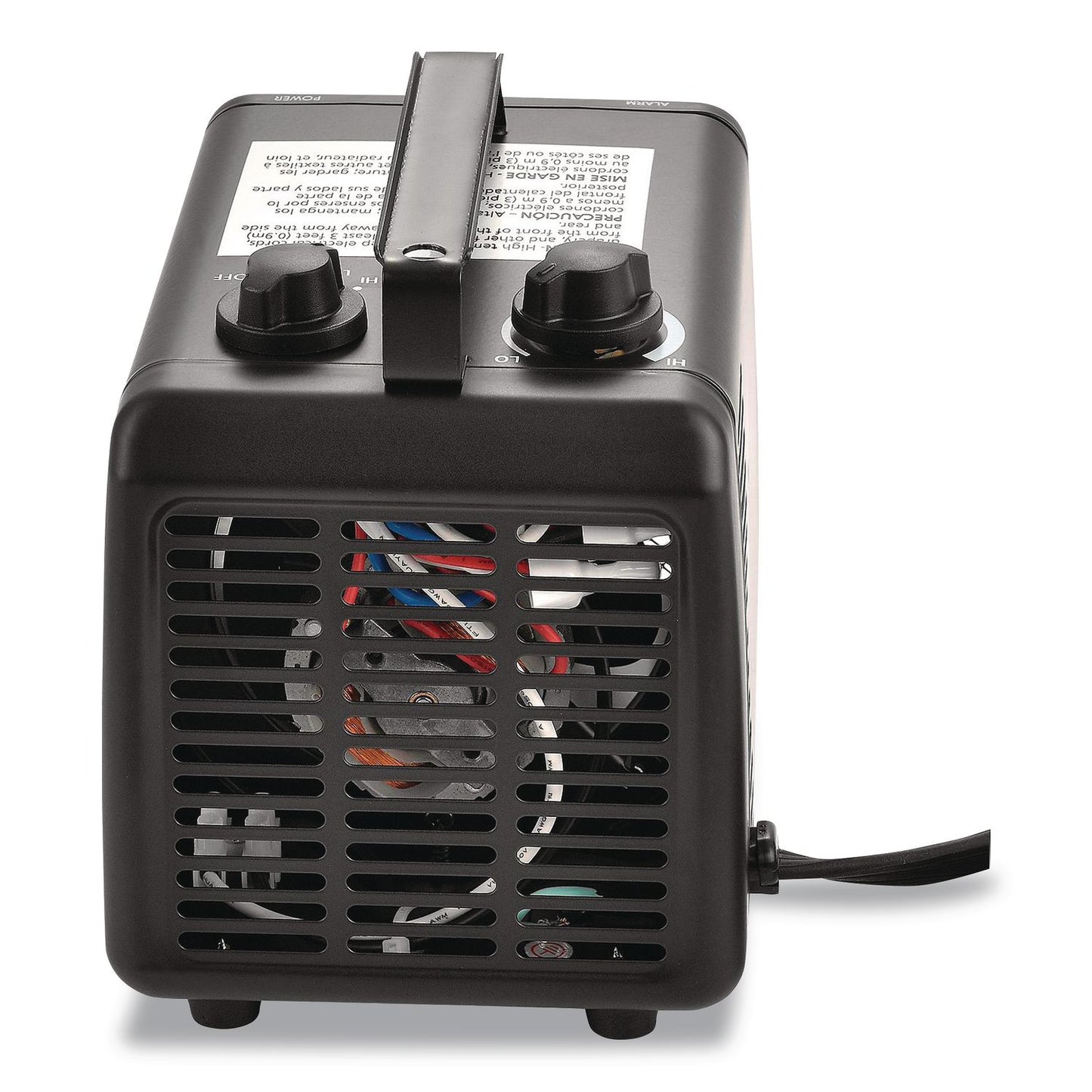Global Industrial® Portable Heater, 1,500 W, 5.31 x 7.12 x 4.93, Black (GBE246099)