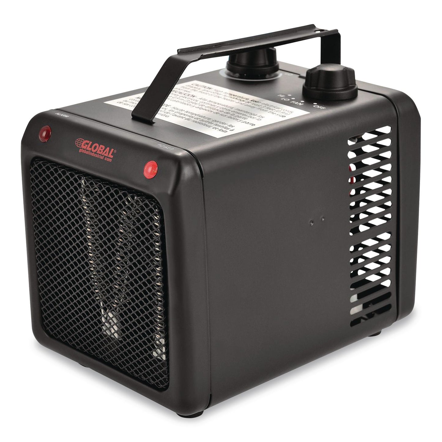 Global Industrial® Portable Heater, 1,500 W, 5.31 x 7.12 x 4.93, Black (GBE246099)