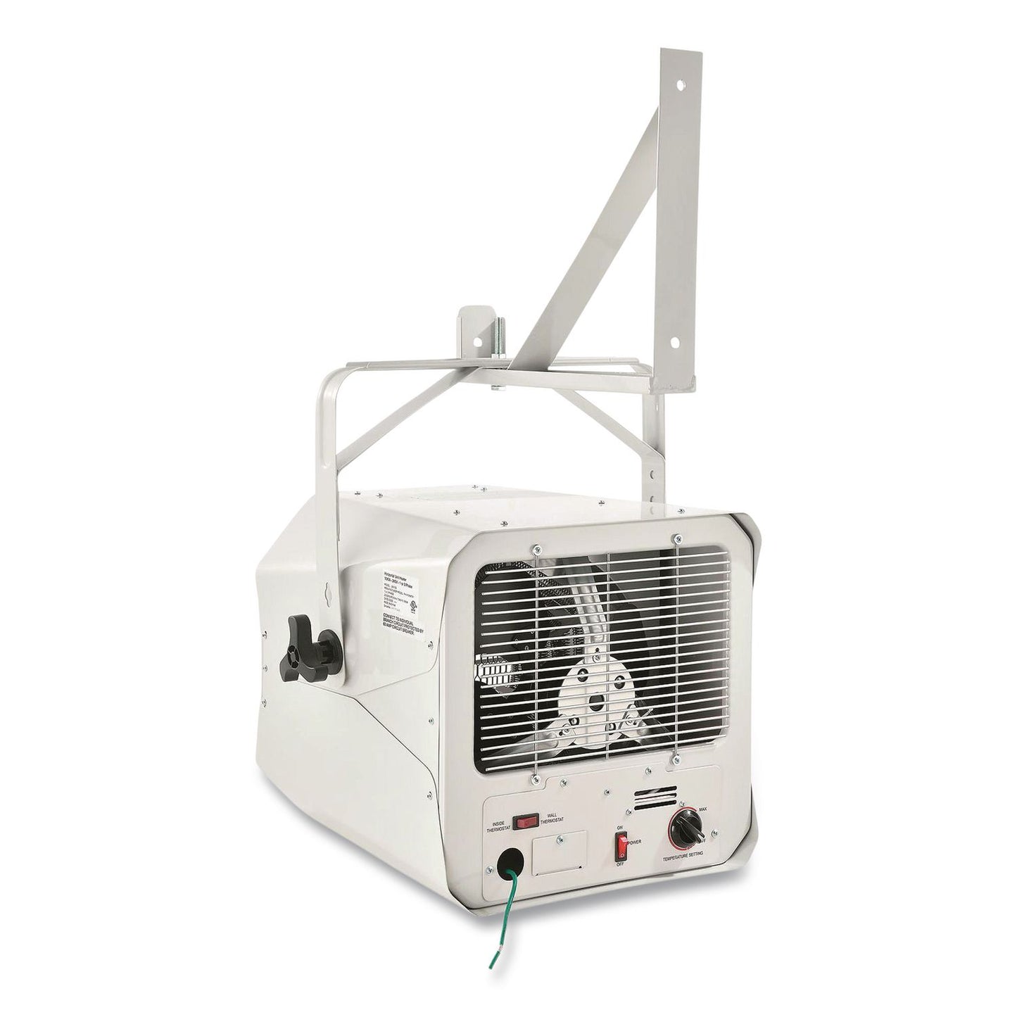 Global Industrial® Unit Heater, Horizontal Downflow, 10,000 W, 18.13 x 16.75 x 16.06, White (GBE246102)