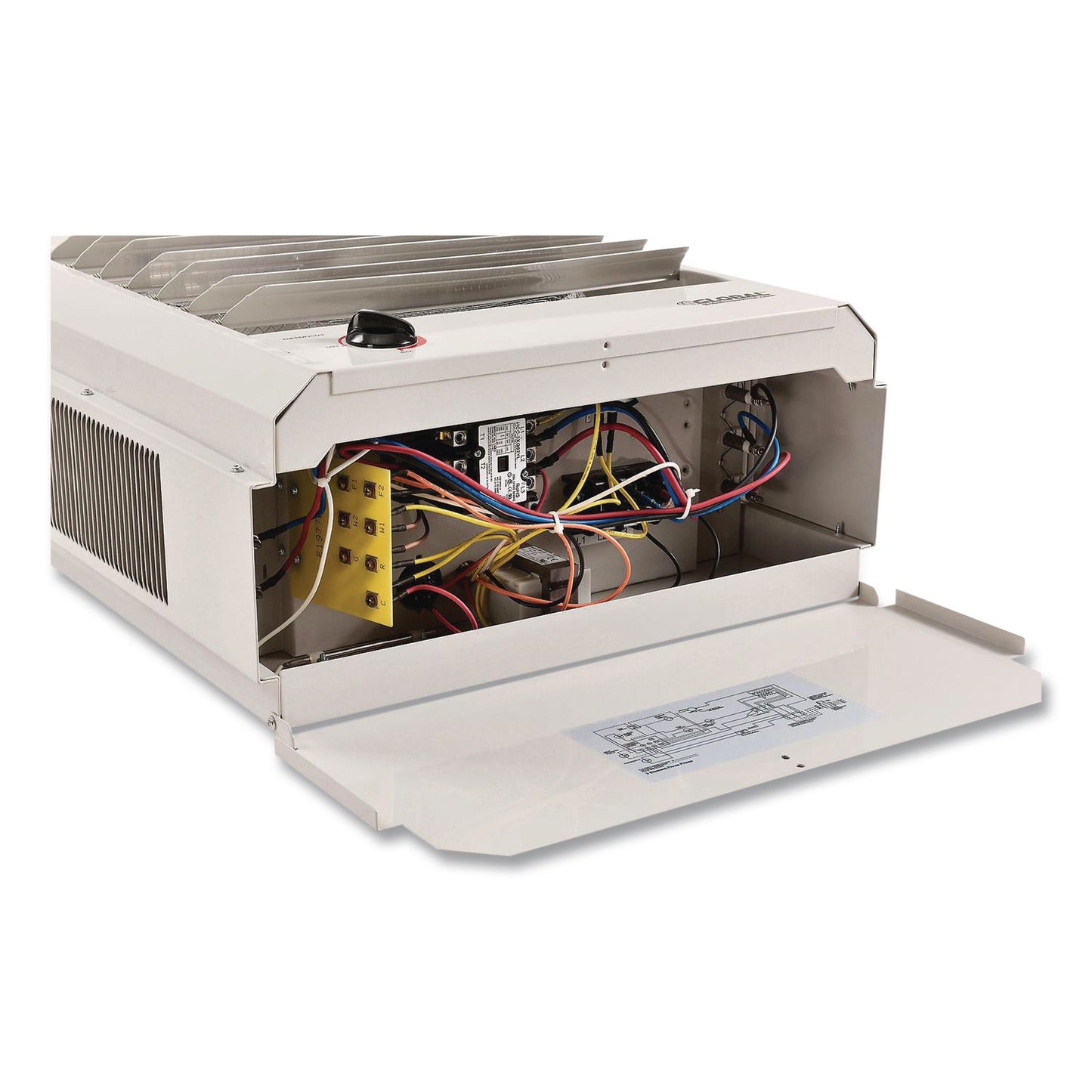 Global Industrial® Unit Heater, Horizontal or Vertical Downflow, 10,000 W, 18.12 x 16.75 x 16.06, White (GBE246103)