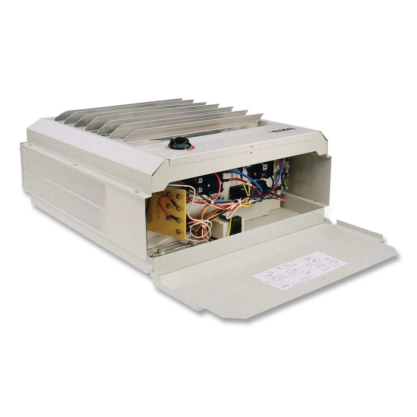 Global Industrial® Unit Heater Horizontal or Vertical Downflow, Multi-Watt, 7,500 W, 19 x 8.5 x 21.43, White (GBE246132)