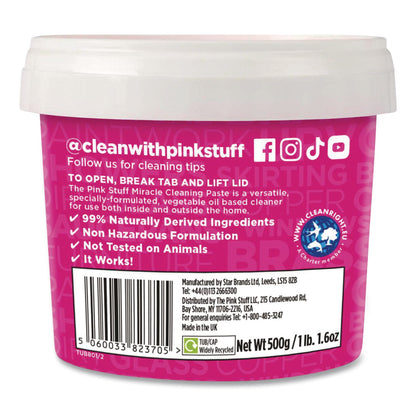 The Pink Stuff Miracle Cleaning Paste, Fruity Scent, 17.6 oz Jar (RST823781)