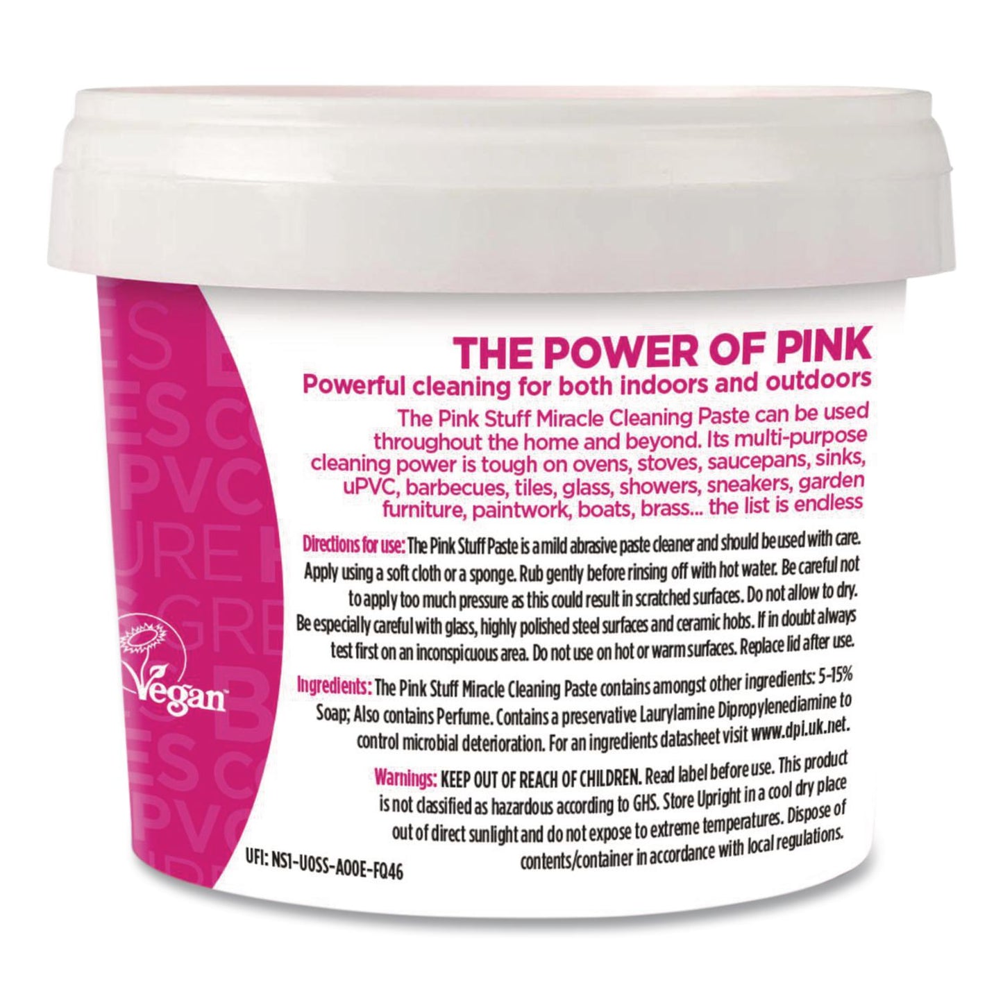 The Pink Stuff Miracle Cleaning Paste, Fruity Scent, 17.6 oz Jar (RST823781)