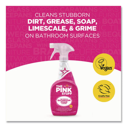 The Pink Stuff Bathroom Foam Cleaner, Fruity Scent, 25.4 oz Spray Bottle, 4/Carton (RST823787CT)