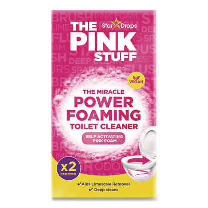 The Pink Stuff Miracle Power Foaming Toilet Cleaner, Fruity Scent, 3.5 oz Packet, 2 Packets/Box (RST824996)