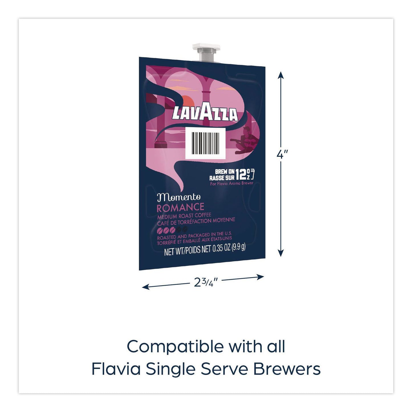 FLAVIA® Lavazza Momento Romance Coffee Freshpack, 38/Carton (LAV48792)