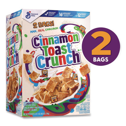 Cinnamon Toast Crunch® Cereal, Cinnamon, 2 Bags/Box, 49.5 oz Box (GRR22002621)