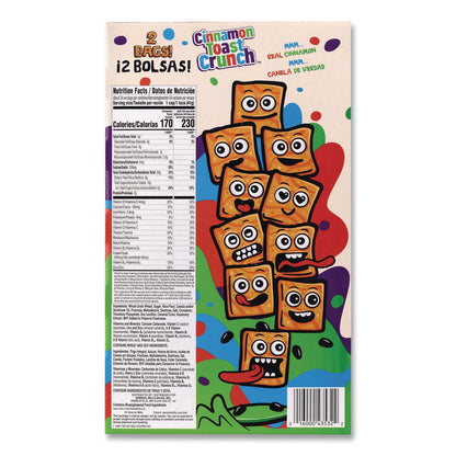 Cinnamon Toast Crunch® Cereal, Cinnamon, 2 Bags/Box, 49.5 oz Box (GRR22002621)